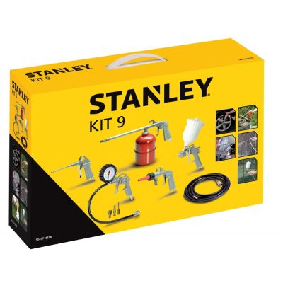4. STANLEY 9-piece pneumatic tool set 9045718STN
