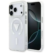 Guess IML Gradient Triangle Logo MagSafe Case for iPhone 17 Pro - Clear