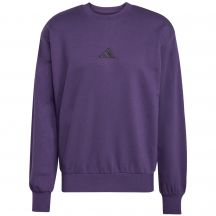 Men's adidas Essentials Feelcozy Fleece Sweatshirt Purple JX3313