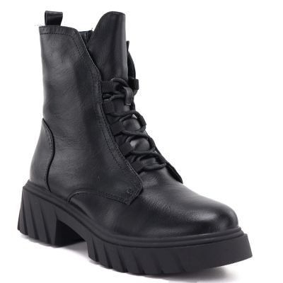 Women’s Black Block-Heel and Platform Ankle Boots Jezzi MR2502-9