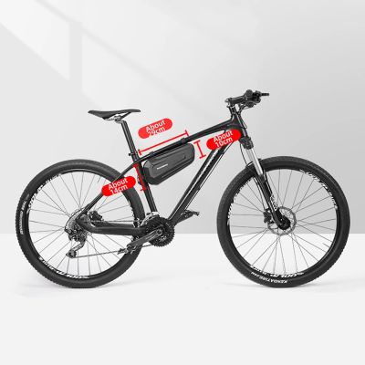 15. Rockbros B66 waterproof bicycle bag for frame - black