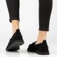7. Women's leather moccasins with elastic band, black Filippo DP7947