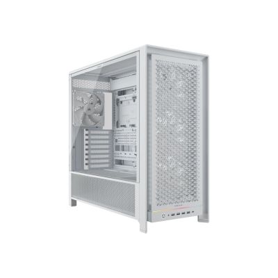 3. Corsair Frame 5000D PC Case, Midi-Tower, E-ATX, Tempered Glass - White