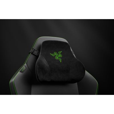 5. Razer Iskur V2 NewGen Gaming-Stuhl, ergonomisches Design, HyperFlex-Lordosenstütze, 4D-Armlehnen - black/grün