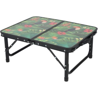 17. FOLDABLE CAMPING TABLE 60X45X25/56CM FLOWER