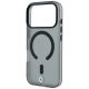 7. BMW Sign Frosted IML & MetalL Logo MagSafe Case for iPhone 17 Pro Max / 18 Pro Max - Black