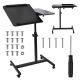 MACLEAN MOBILE DESK/LAPTOP STAND, BLACK, HEIGHT ADJUSTMENT 59-89CM, MAX. 30KG MC-121 B