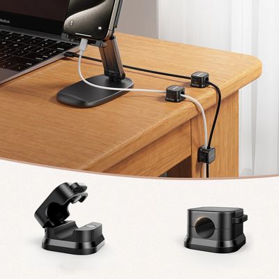 11. Joyroom JR-ZS368 magnetic cable organizer - black (3 pcs.)