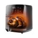 9. ELDOM FAT-FREE FRYER FR45 FRITELO 1500W TEMP REGULATION 80-200°C GLASS WINDOW IN THE CONTAINER TOUCHSCREEN CONTROL PANEL