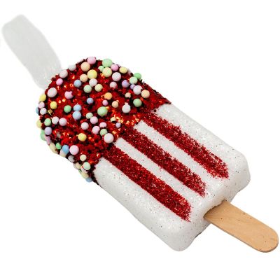 4. ICE CREAM HANGING DECORATION BALL 3 PCS WHITE