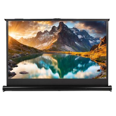 9. MACLEAN PORTABLE PROJECTION SCREEN, COMPACT, DESKTOP, 40", 16:9, MC-962
