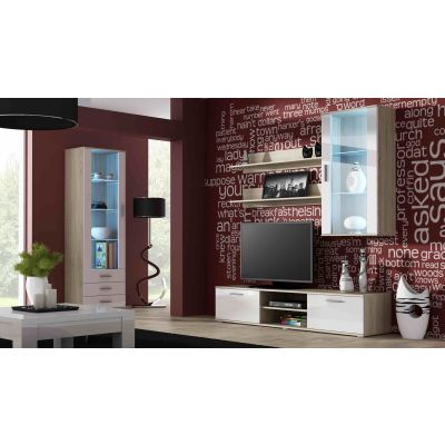7. Shelf 125cm (2 pcs) SOHO Sonoma oak matt