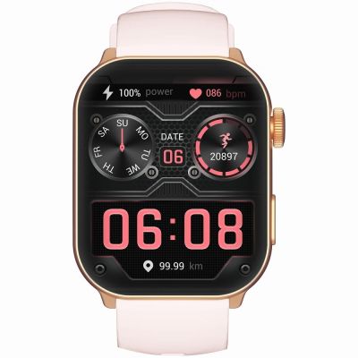 5. GRAVITY GT28-6 Women's Smartwatch Strap + Bracelet Rose Gold Pink