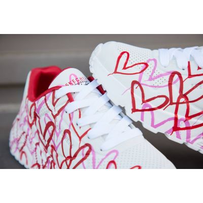 5. Skechers X Jgoldcrown Uno-Spread The Love W 155507-WRPK shoes