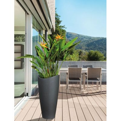 6. Scheurich 4033083542675 Outdoor Planter Potted Planter Freestanding Plastic Black