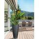 6. Scheurich 4033083542675 Outdoor Planter Potted Planter Freestanding Plastic Black