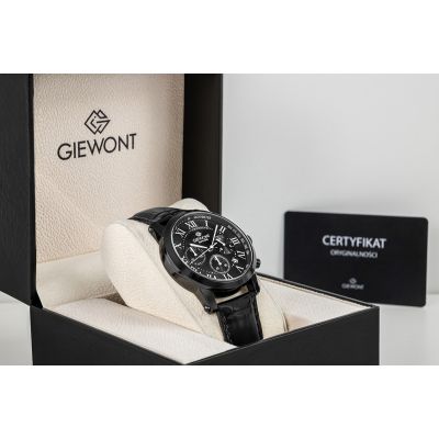 8. Men's Watch Giewont Chronograph Sapphire Black GW6260-A3