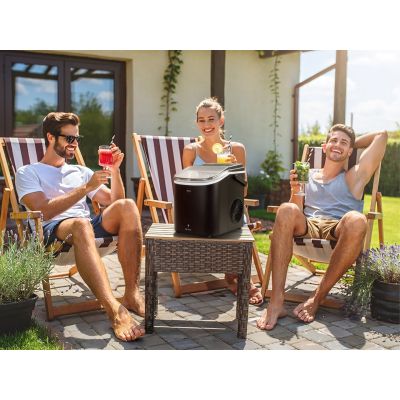 7. ELDOM ICE MAKER KS230 ICELIA 165W, BLACK, 12 KG ICE/24H; 9 ICE CUBES AT A TIME EVERY 6 – 12 MIN