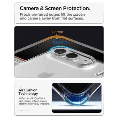 10. Spigen Ultra Hybrid Pro Case for iPhone Duo - Transparent