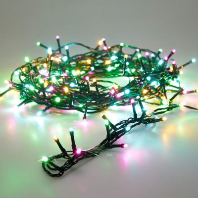 5. CHRISTMAS TREE LIGHTS 240LED LIGHT CHAIN TIMER MULTICOLOR MACARON
