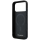 7. Mercedes Leather with Crossed Lines MagSafe case for iPhone 17 Pro - black
