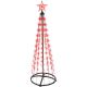 61. DECORATIVE CHRISTMAS TREE 154 LED RGB 150 CM BLACK