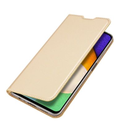 6. Dux Ducis Skin Pro Bookcase type case for Samsung Galaxy A03s golden