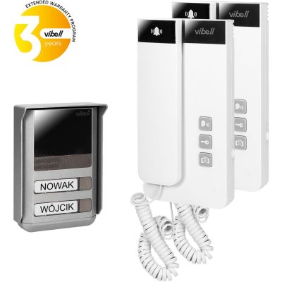 ORNO 2-FAMILY, 2-WIRE INTERCOM KIT SALEM MULTI