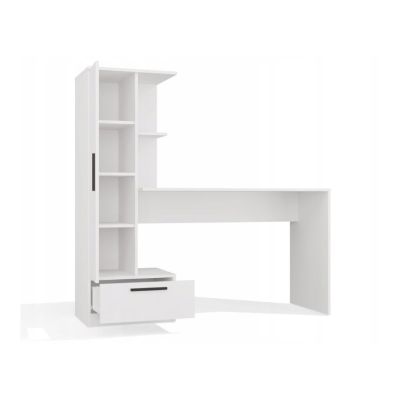 5. COSMO WHITE DESK + SHELVING SET