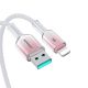 7. Joyroom S-A42 Crystal-Clear Series 3A USB-A - Lightning cable 1.2m - white