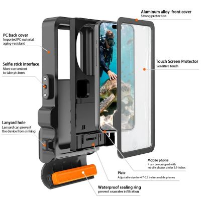 4. Tech-Protect IPX8 Pro Waterproof Phone Case - Gray and Black
