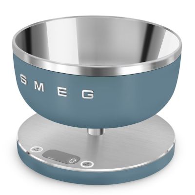 7. Smeg KSC01SBMWW kitchen scale Blue round top Electronic kitchen scale