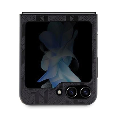 3. Karl Lagerfeld Saffiano Monogram Choupette Pin case for Samsung Galaxy Z Flip 5 - black