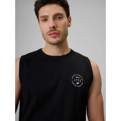 4. Men's sleeveless relaxed smooth t-shirt 4F 4FRSS26TSLEM330-20S