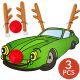 REINDEER CAR DECORATION KIT