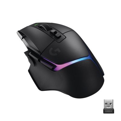 9. Logitech G502 X Plus Wireless Mouse Black