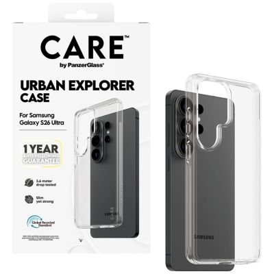 4. CARE by PanzerGlass Urban Explorer Transparent Case for Samsung Galaxy S26 Ultra - transparent