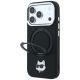 2. Karl Lagerfeld with Ring Stand 360 Choupette Head Pin MagSafe Case for iPhone 18 Pro / 17 Pro - Black