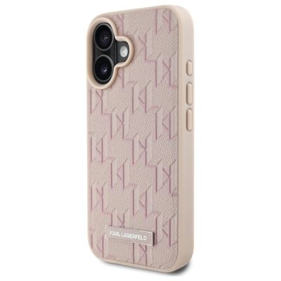 2. Karl Lagerfeld Hot Stamp Magsafe iPhone 16 Case - Pink