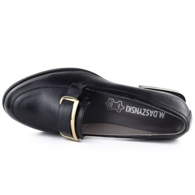 3. Women's black block heel shoes M. DASZYŃSKI SA267-2