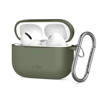 Tech-Protect Silicone Hook Case for AirPods Pro - Olive