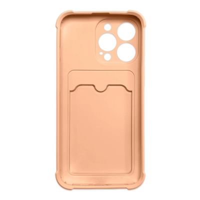 2. Card Armor Case Pouch Cover for Xiaomi Redmi 10X 4G / Xiaomi Redmi Note 9 Card Wallet Silicone Armor Cover Air Bag Pink