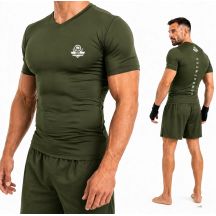 Men’s ARMY GREEN COMBATWEAR Compression Shirt | DBX Bushido