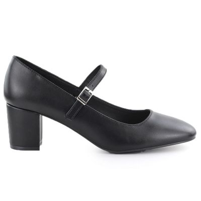 11. Black Sergio Leone PB176 low-heel pumps with strap