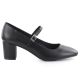 11. Black Sergio Leone PB176 low-heel pumps with strap