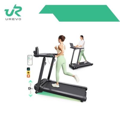 23. Treadmill with built-in desk for work and exercise UREVO Foldi 3S