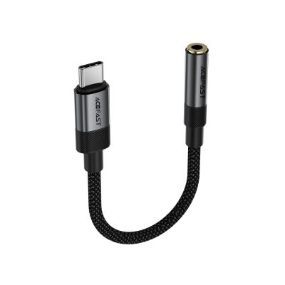 4. Acefast J12 USB-C to 3.5mm mini jack adapter - black
