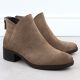 3. Women's ankle boots with a block heel, insulated, beige, Potocki 12472