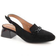 Suede high-heeled sandals M.Daszyński W SAN36A, black