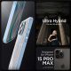 4. Spigen Crystal Hybrid Case for iPhone 15 Pro Max - Clear Blue